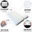 Coussin de bain 2 pièces en polyuréthane imperméable blanc avec ventouse