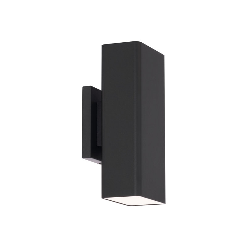 Edgey LED Wall Light, Black, 3500K