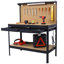 Table de travail en acier avec outils