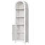 Armoire de rangement de 69,5 po de hauteur pour salle de bain arquée avec portes cannelées et 5 tablettes-1419107882