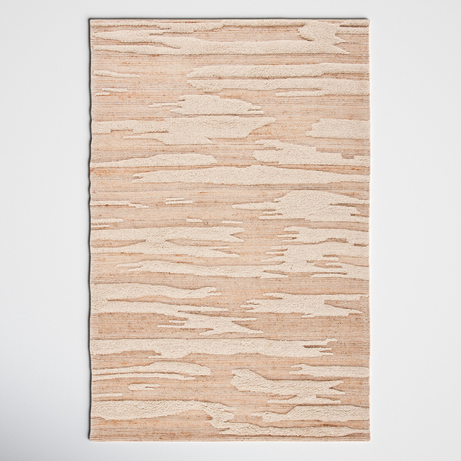 Wyly Wool Natural Rug, Rectangle 5' x 8'