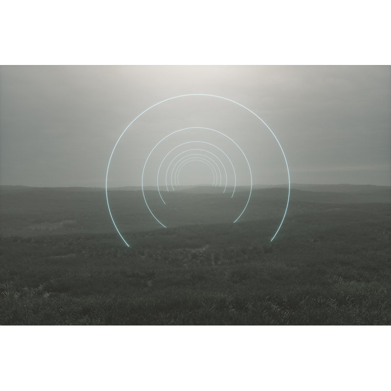 Futuristic Passage In The Meadow by Gremlin - Wrapped Canvas Print, 20cm H x 30cm W