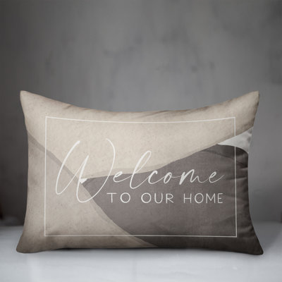Welcome to Our Home Rectangular Pillow Cover & Insert