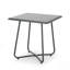 Table d'appoint en acier Alder avec conception moderne en forme de X et fabrication durable pour une utilisation intérieure et extérieure