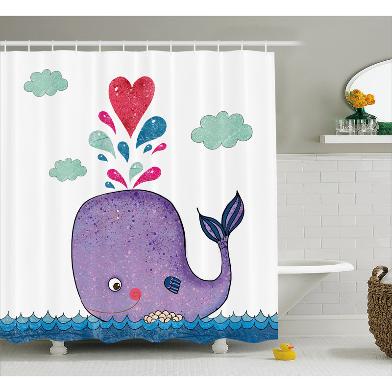 Turner Shower Curtain with Hooks Included, 75" H x 69" W
