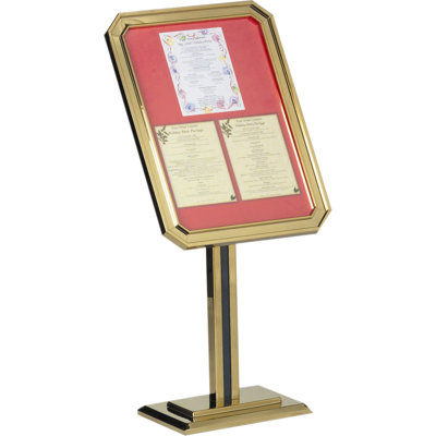 Single Pedestal Ornamental Sign and Poster Stand