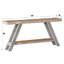 Console 60 po en bois massif de style maison de campagne étroite avec pieds inclinés pour le couloir - couleur blanche-1376479682-1405484728