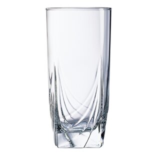 Retro Vintage Drinking Glasses - 15.5 oz - Colored Tumblers - Tempered Glass