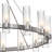 Dhmendar 16 - Light 48'' Glass LED Wagon Wheel Chandelier-962831355