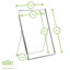 Nicola Spring - Standing Metal Picture Photo Frame-79053109-79053111-113780133