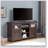 2 Doors Cabinet Farmhouse  Cabinet, Farmhouse TV Stand Barn Design,Modern Farmhouse TV Media Stand, Large Barn Inspired Home Entertainment Console,Espresso, 60.23"W*15.35"D*31.7"H