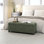 Banc de rangement avec repose-pieds, repose-pieds avec pieds, 15,7 po x 43 po x 15,4 po, pour le salon, la chambre à coucher, le vestibule