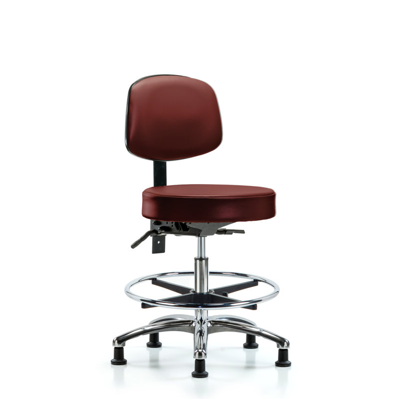 Vinyl Task Chair, Borscht, Glides, Not Tilt Included