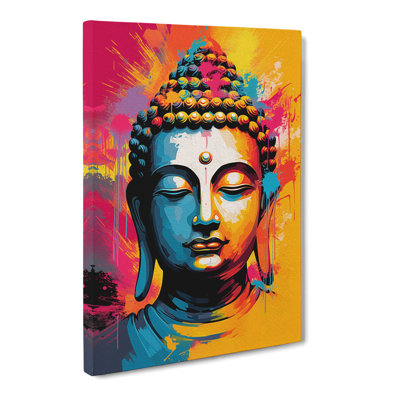 Buddha Pop No.3 - Wrapped Canvas, 60cm H x 40cm W x 3cm D