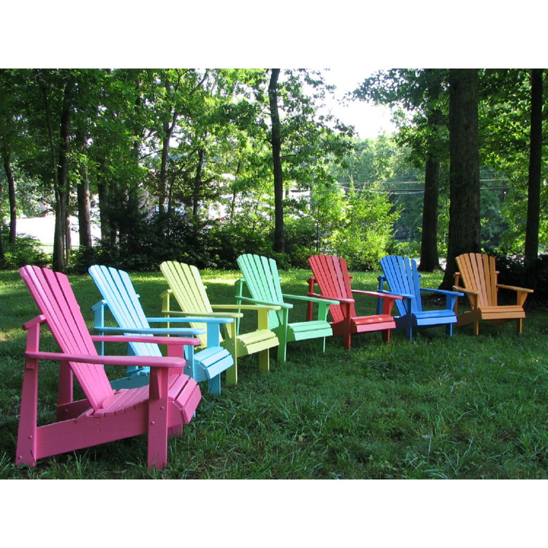 Weathercraft Classic Solid Wood Adirondack Chair – 14 Sherwin-Williams Finish Options, Outdoor Patio Seating, 508 Aqua