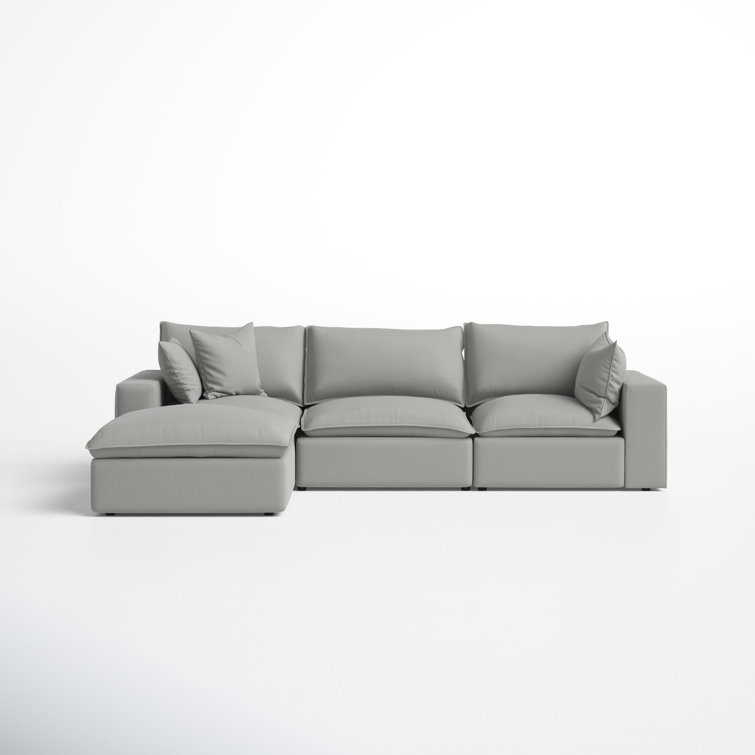 Ellaria 4 - Piece Modular Upholstered Reversible Chaise Sectional 
