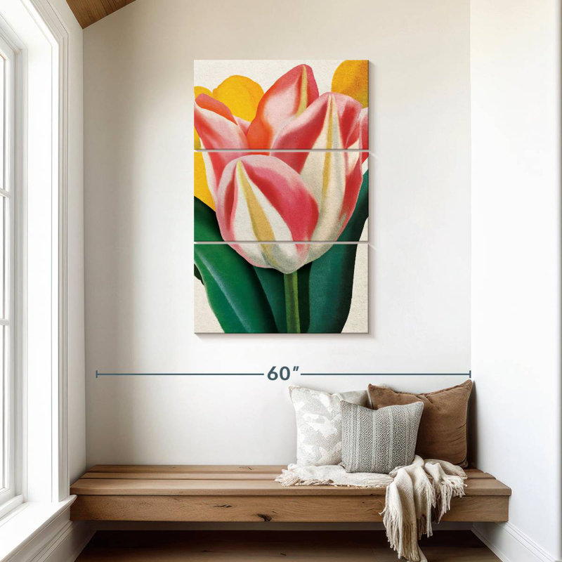 Harnek joyeux tulipe, H 45 po x l 28 po