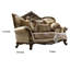 Causeuse en cuir 75 po