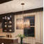 Lustre tambour 6 lumières façon bougie