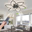 Ventilateur de plafond 30,7 po avec lumières, télécommande 3 températures de couleur, ventilateur à 6 vitesses