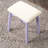 Purple Vanity And Stool , Contemporary With Functional Design - Style Drawers, Solid Wood, , 12.6"h Dimension-1116143639