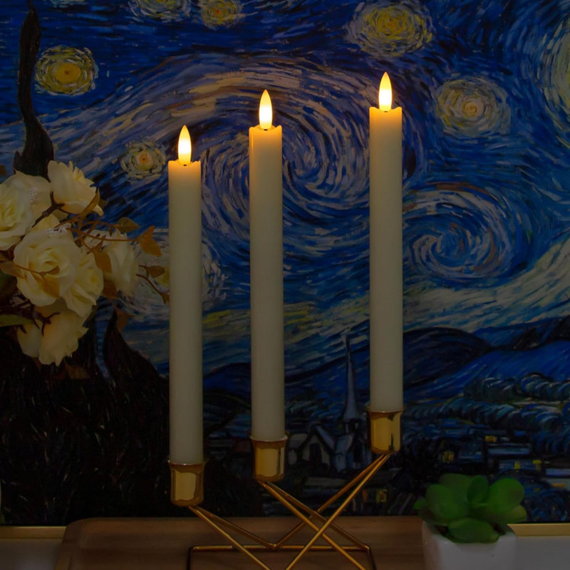 Flameless Taper Candle, Warm