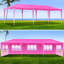 Pavillon de jardin 10 pi x 30 pi avec 8 parois latérales amovibles-129118236