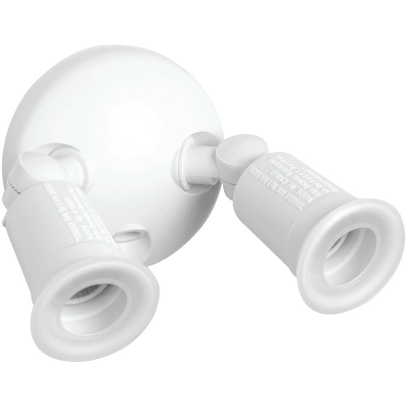 Lumière d'extérieur et lumière d'inondation - 2800 lumens - Lumière d'extérieur du crépuscule à l'aube - Gris, Blanc