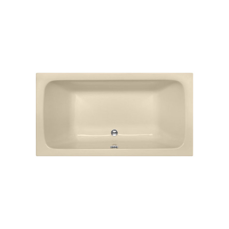 Kira 60'' L Soaking Bathtub, Bone, Matte Black