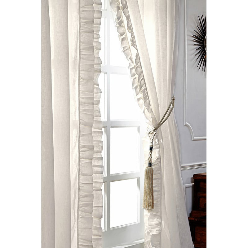 Kamari Semi Sheer Curtain, Ivory