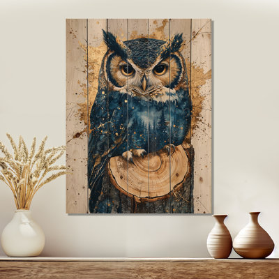Hibou dans la forêt de Saphir, paysage II