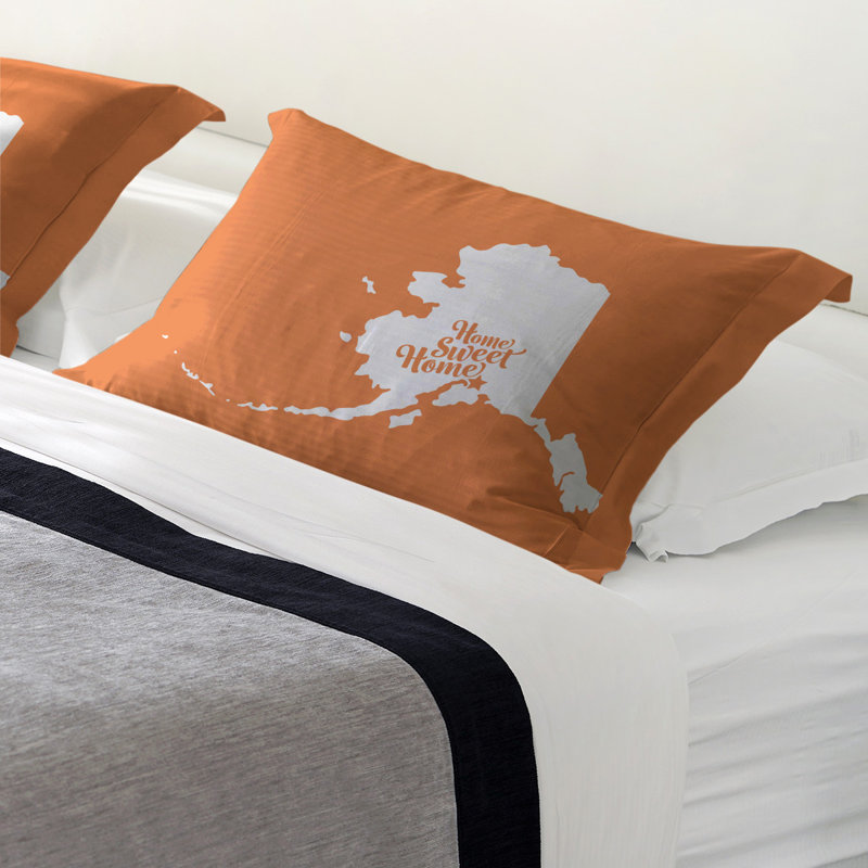 Sham Set, Standard/Twin, Polyester, Orange