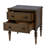 Ginny 25 in. W Rectangular Wood 2 Drawer Accent Chest, Walnut Brown-1521062695