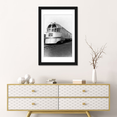 " 1930s Zephyr Train Engine Cars In Perspective Burlington Route Railroad " by Vintage Images