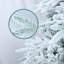 Arbre de Noël artificiel en flocons pré-éclairé avec lumières incandescentes blanc chaud et branches à mémoire de forme partielle et support en métal pliable-394419622