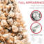 Arbre de Noël 6,5 pi, 350 lumières, élégance floquée par la neige, 1107 pointes, base en métal, arbre artificiel Holiday