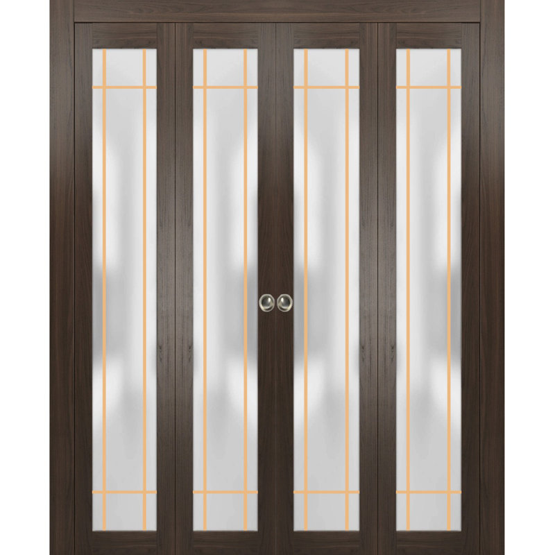 Porte pliante à panneaux en bois, 72 po x 80 po