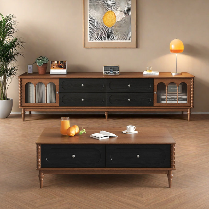 Ensemble de meuble télé et table basse American Retro