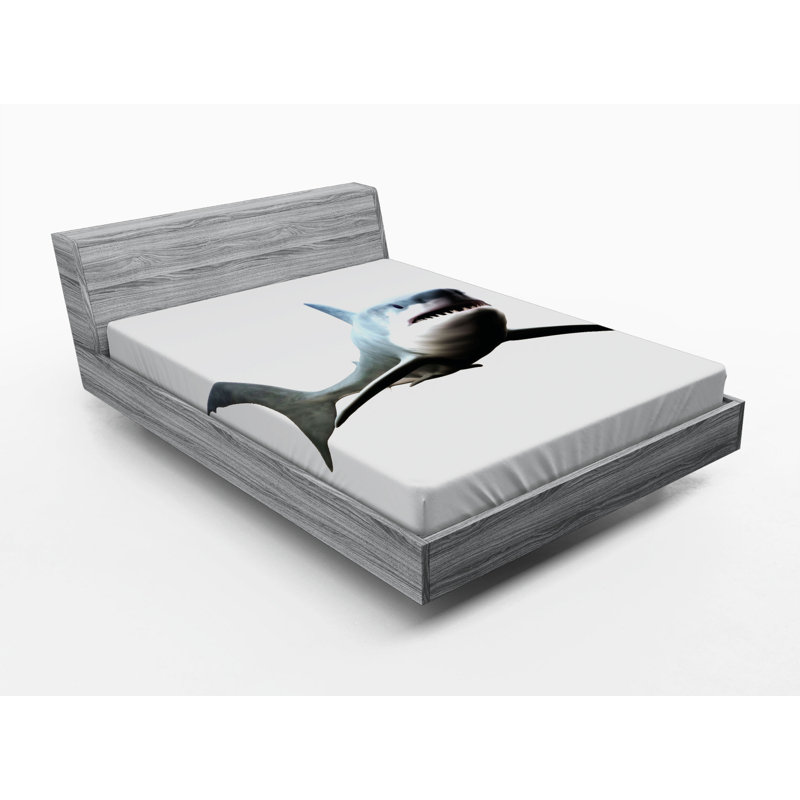 Shark Microfiber Fitted Sheet, Queen Fitted Sheet