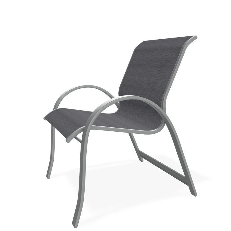 Aruba 1 Outdoor Dining Armchair, Graphite