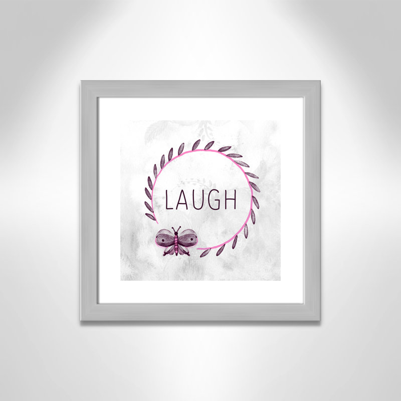 My Girl 1' Wall Decal, 16" H x 16" W x 0.6" D, Silver Flat Framed