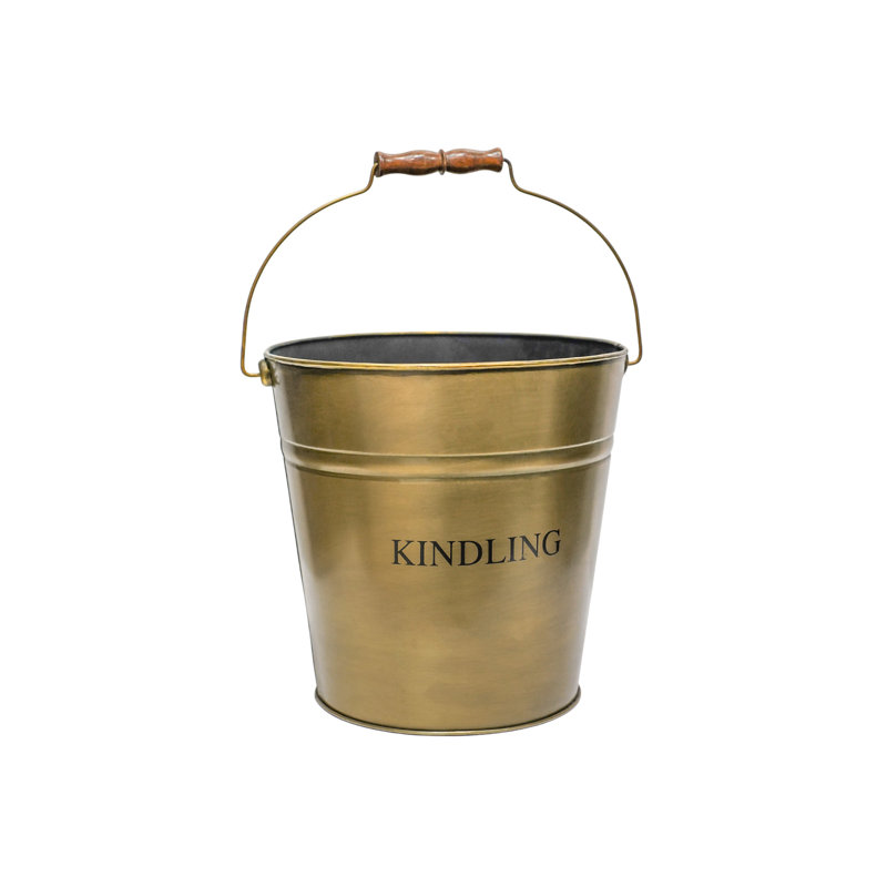 Brass Kindling Bucket H30.5Cm W30.5Cm