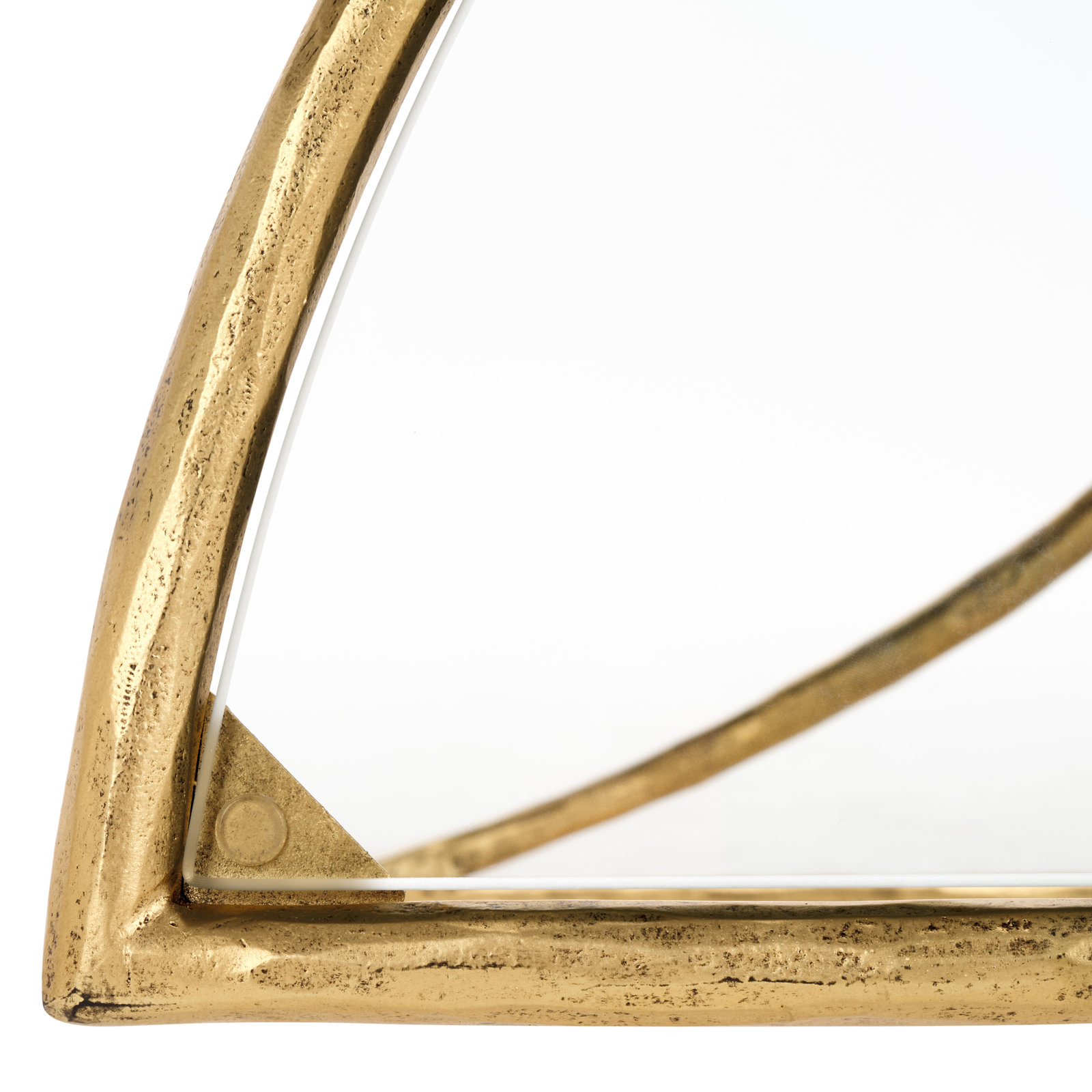 Isabellina Half Moon Console, Brass