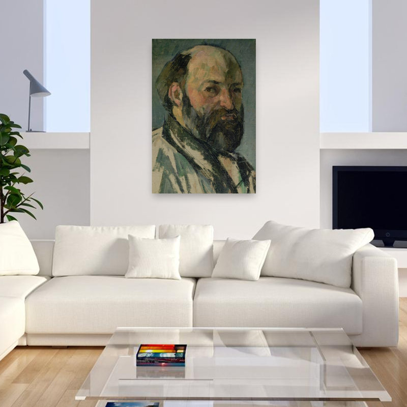 Autoportrait, vers 1877-1880. Estampe d'art mural abstrait contemporain., H 48 po x l 32 po