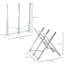 DURHAND Portable Sawhorse Saw Horse Adjustable Support 100 kg Silver