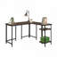 Bureau en L, finition brune