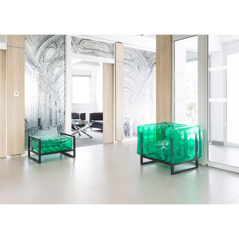 Yoko Outdoor Ottoman, Green