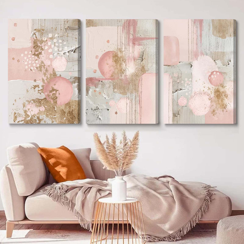 3 Piece Wrapped Canvas Print, 60 cm H x 120 cm W