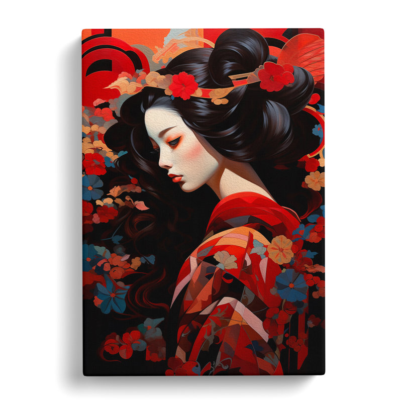 Geisha Orphism - Wrapped Canvas