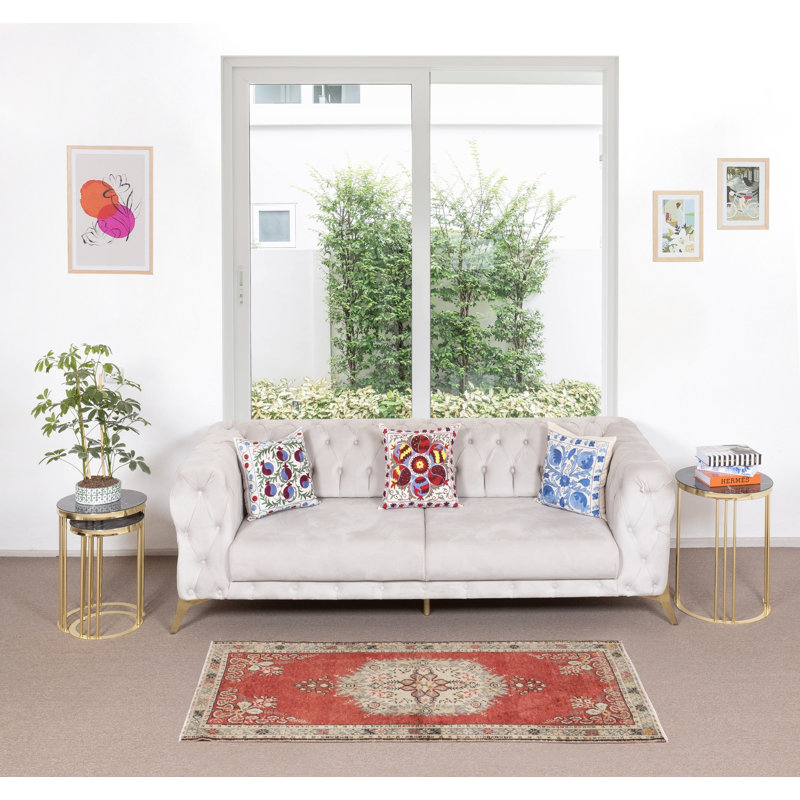 Tapis traditionnel traditionnel turc avec motif médaillon
